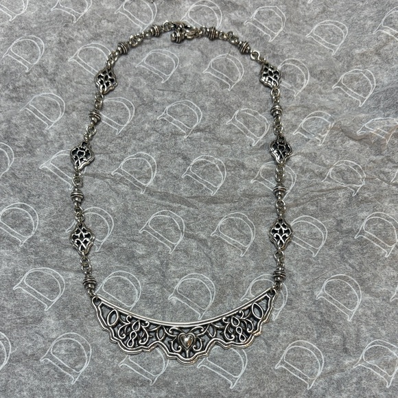 Brighton Jewelry - Brighton Intricate Silver Necklace